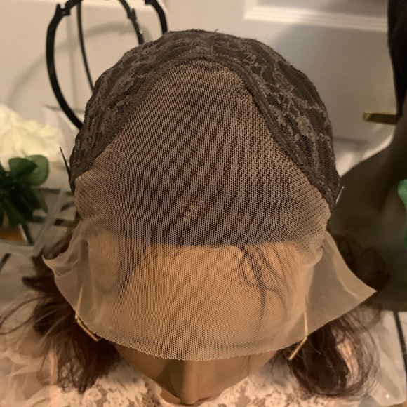 🌹Synthetic Chocolate Brown Highlights Wig - Picture 7 of 9